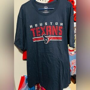 NWT 47 Brand Houston Texans Atlas Blue T-Shirt Mens Size 3XL.